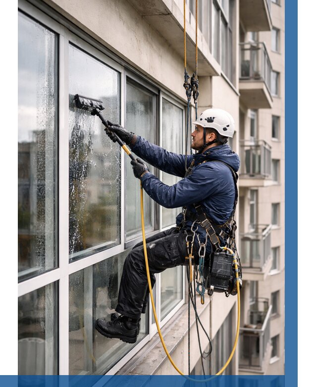 Мойка балконного остекления в Осинниках от 3588 р. | ВЫСОТНИК-Снн