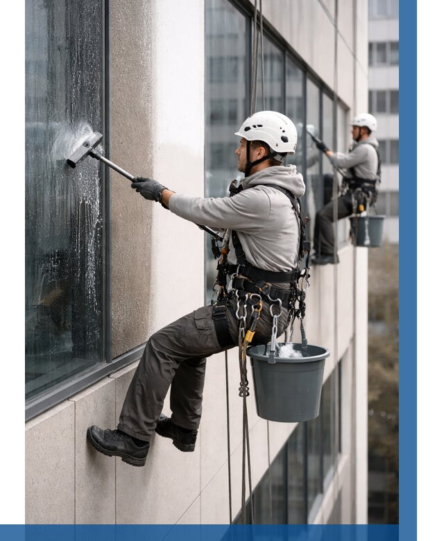 Мойка фасадов зданий в Осинниках под ключ от 359 р. | ВЫСОТНИК-Снн