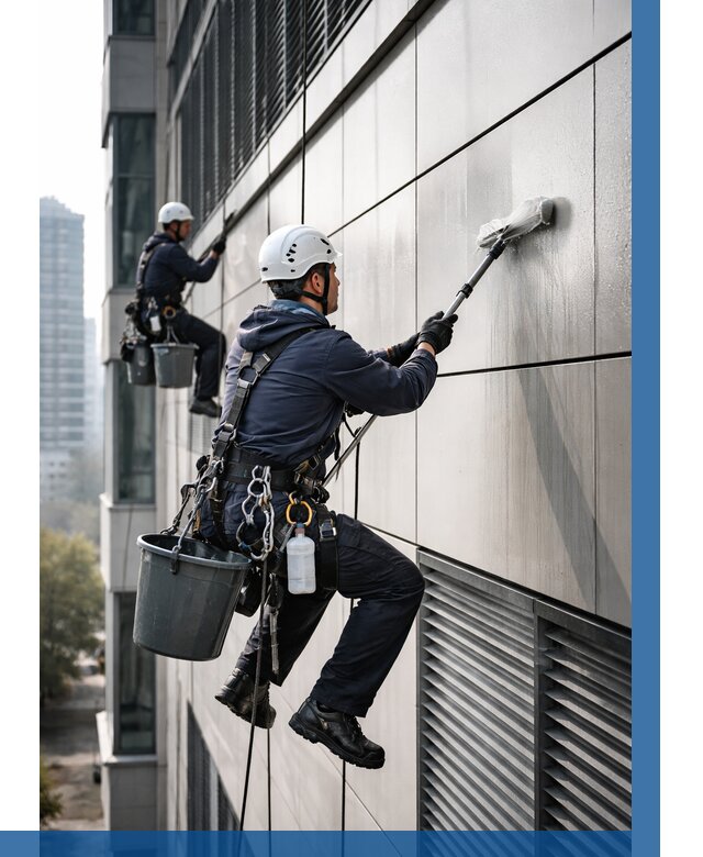 Мойка вентилируемого фасада в Осинниках от 256 р. | ВЫСОТНИК-Снн