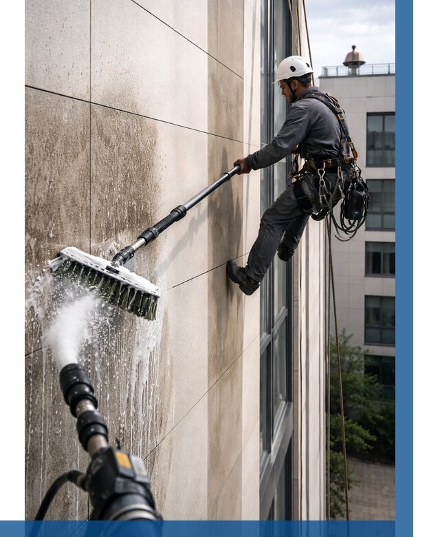 Мойка фасада из керамогранита в Осинниках от 308 р. | ВЫСОТНИК-Снн