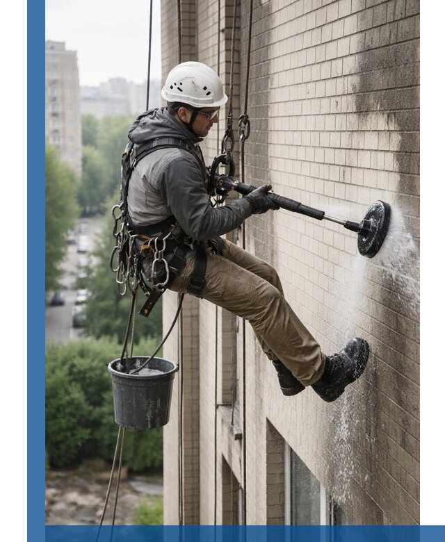 Очистка фасада от копоти в Осинниках профессионально и безопасно