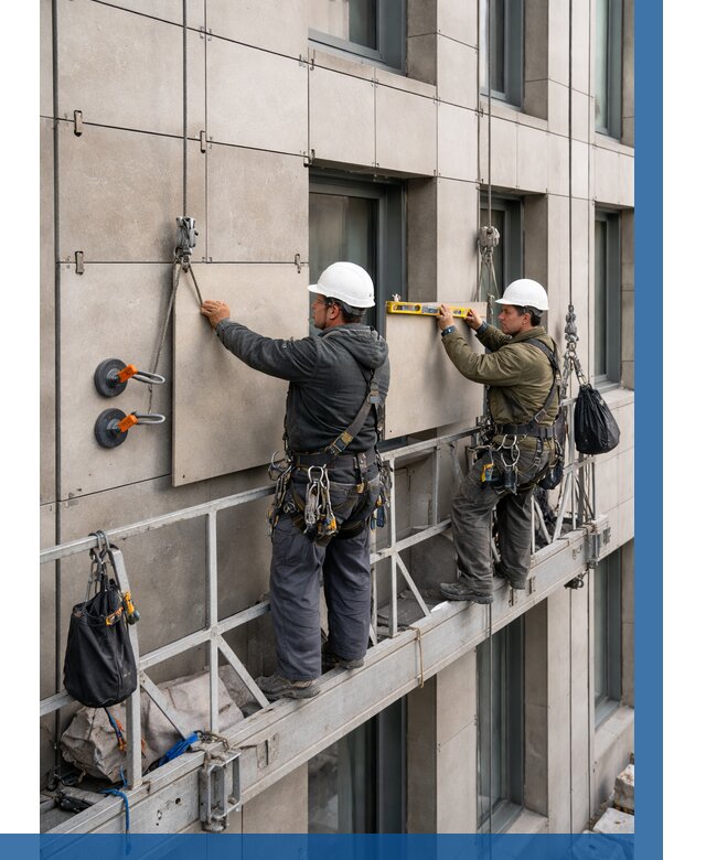 Монтаж керамогранита на фасад в Осинниках от 2563 р. | ВЫСОТНИК-Снн