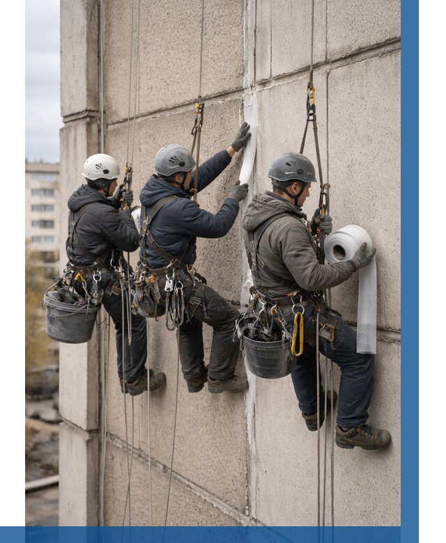 Ремонт межпанельных швов в Осинниках от 769 р. | ВЫСОТНИК-Снн