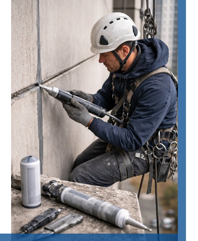 Вторичная герметизация швов в Осинниках от 461 р. | ВЫСОТНИК-Снн