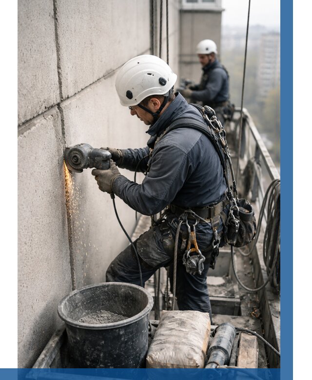 Штробление межпанельных швов в Осинниках от 1230 р. | ВЫСОТНИК-Снн