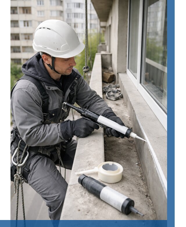 Герметизация швов лоджии в Осинниках от 4613 р. | ВЫСОТНИК-Снн