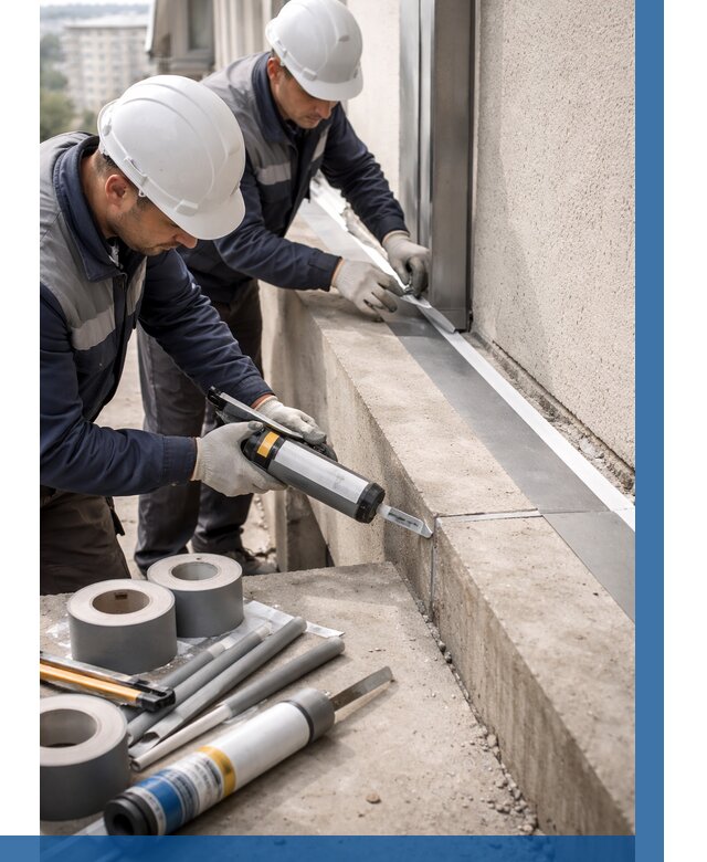 Герметизация примыкания балкона в Осинниках от 4613 р. | ВЫСОТНИК-Снн