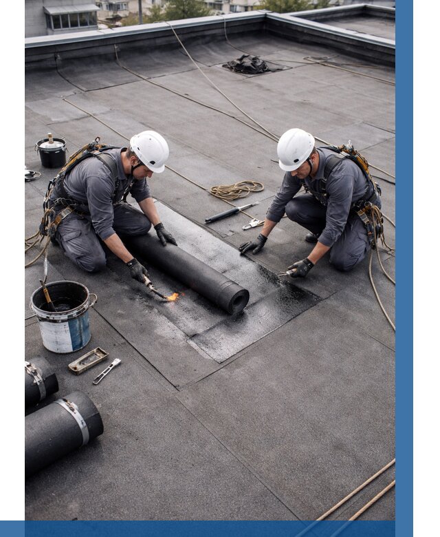 Ремонт мягкой кровли под ключ в Осинниках от 718 р. | ВЫСОТНИК-Снн