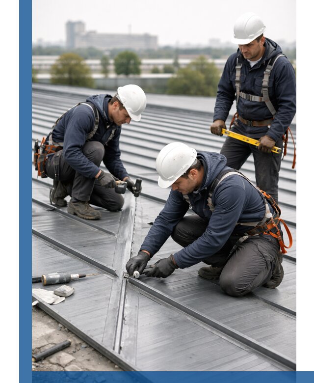 Ремонт фальцевой кровли в Осинниках срочно и качественно