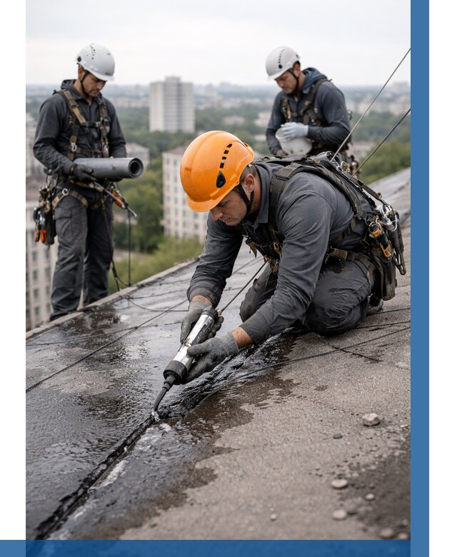 Устранение протечек кровли в Осинниках от 12301 р. | ВЫСОТНИК-Снн