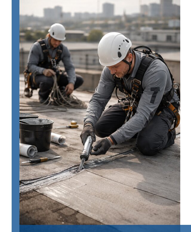 Аварийное и капитальное устранение протечек кровли в Осинниках