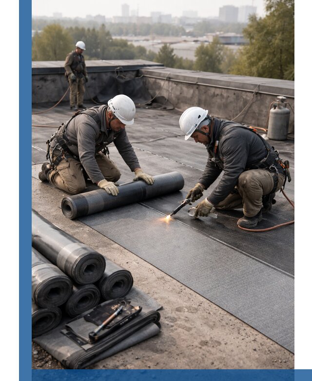 Монтаж мягкой кровли в Осинниках профессионально и надежно