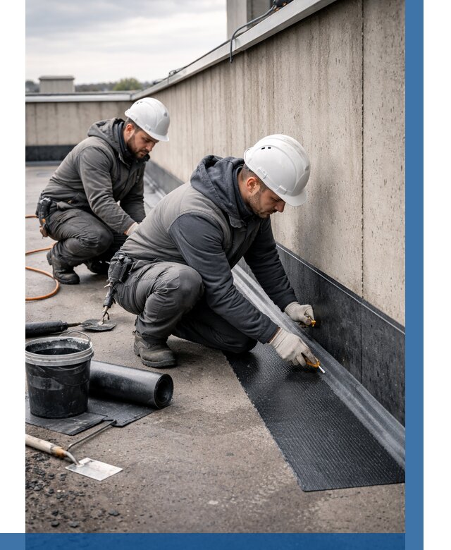 Гидроизоляция примыканий на кровле в Осинниках от 923 р. | ВЫСОТНИК-Снн