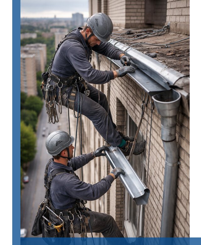 Ремонт водосточных желобов в Осинниках, быстро и качественно