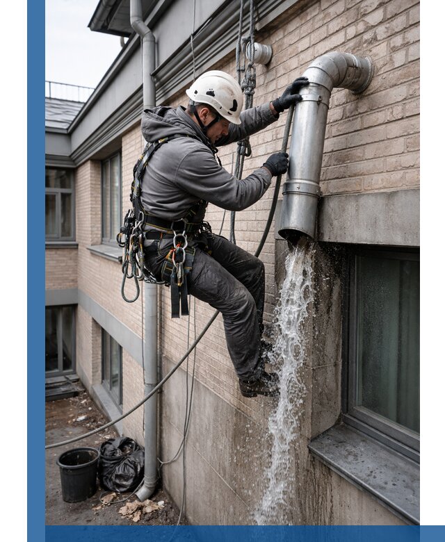 Профессиональная прочистка водосточных труб в Осинниках с гарантией