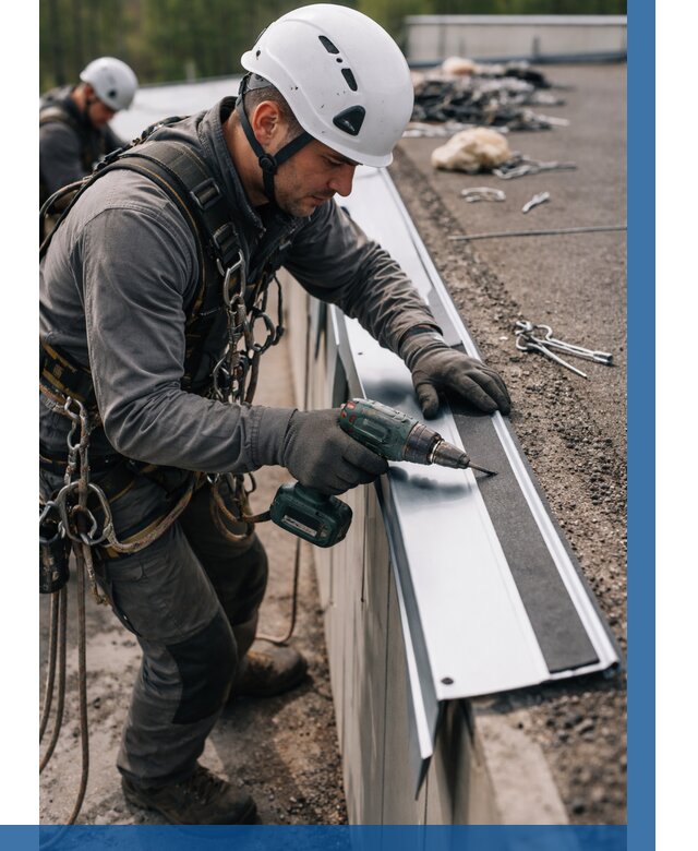 Монтаж капельника на кровле в Осинниках от 308 р. | ВЫСОТНИК-Снн