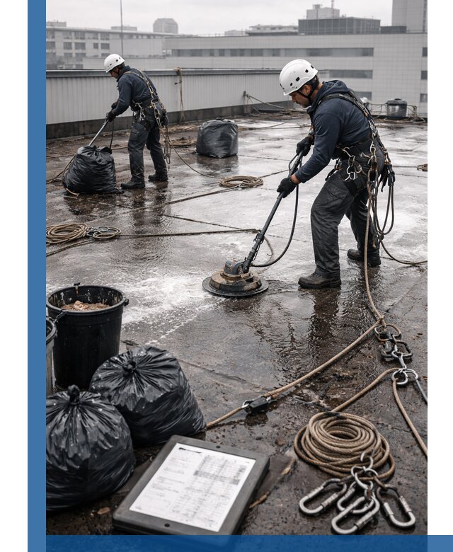 Плановая очистка кровли по графику в Осинниках для безопасности