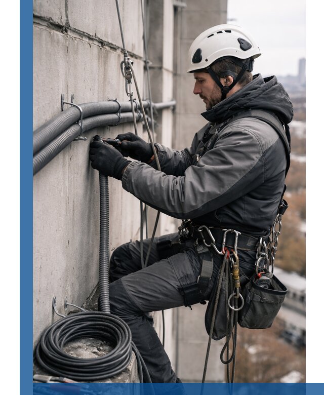 Профессиональный монтаж гофры для кабеля в Осинниках с гарантией