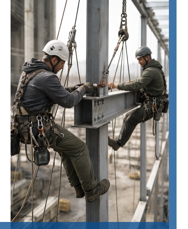 Монтаж металлоконструкций на высоте в Осинниках от 3588 р. | ВЫСОТНИК-Снн