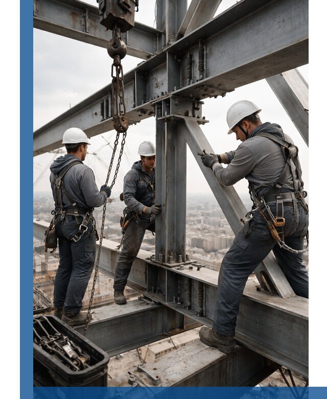 Профессиональный монтаж металлоконструкций на высоте в Осинниках