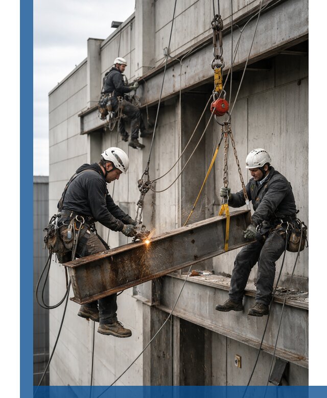 Демонтаж металлоконструкций на высоте в Осинниках под ключ