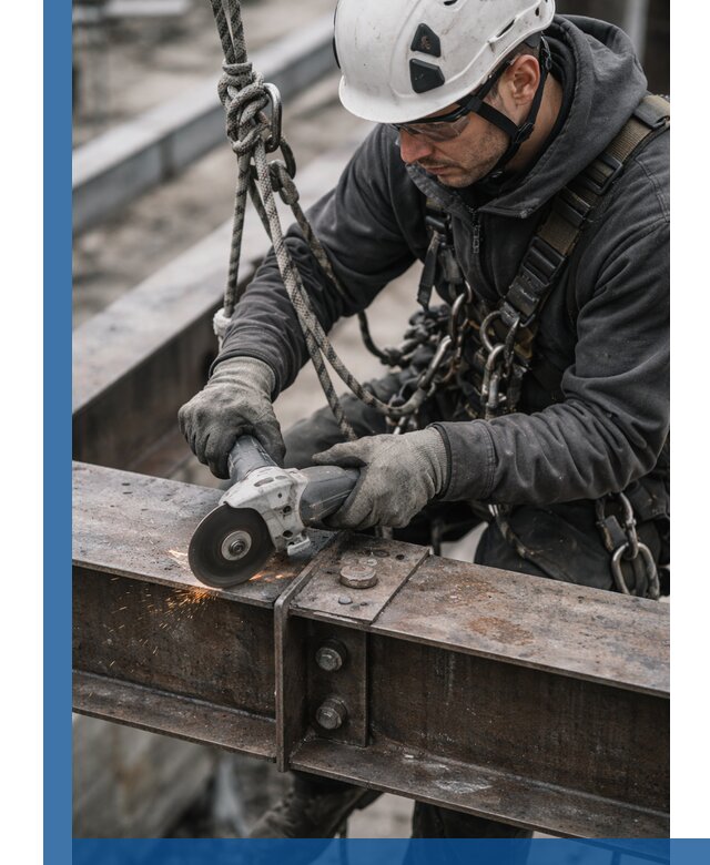 Резка металла на высоте в Осинниках для зданий и конструкций