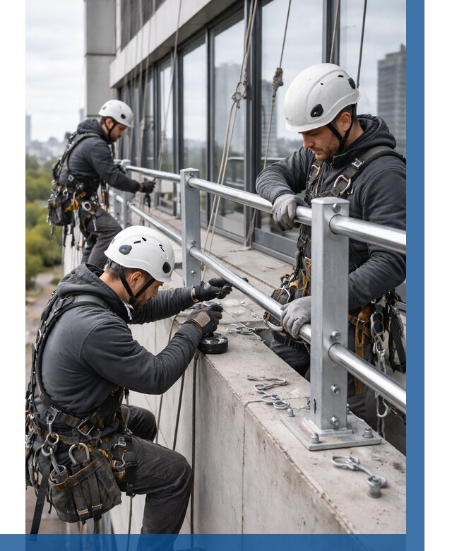 Монтаж ограждений на высоте в Осинниках, от 1230 р. | ВЫСОТНИК-Снн
