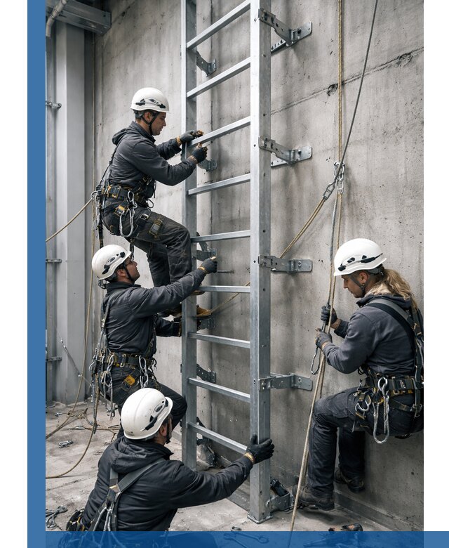 Монтаж металлических лестниц в Осинниках под ключ со гарантией