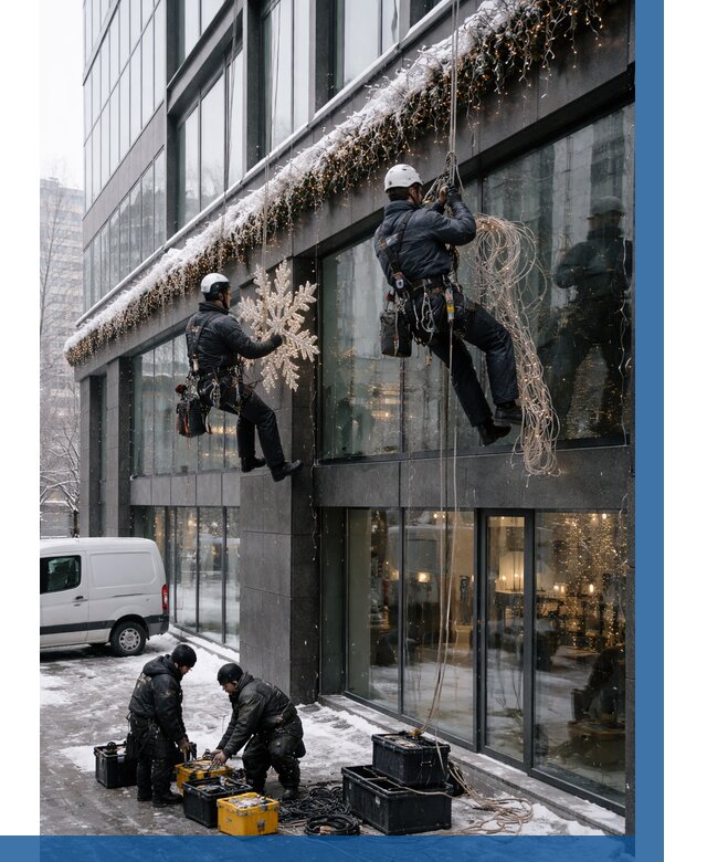 Демонтаж новогоднего оформления в Осинниках от 5638 р. | ВЫСОТНИК-Снн