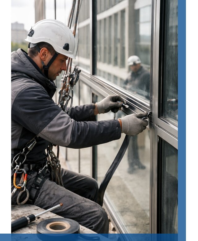 Ремонт витражных конструкций в Осинниках от 3588 р. | ВЫСОТНИК-Снн