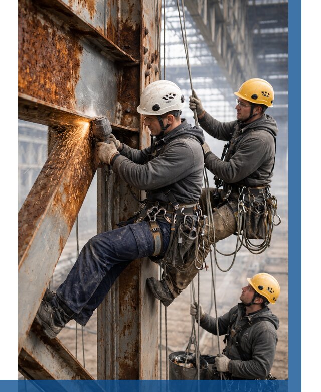 Зачистка металла от ржавчины в Осинниках от 359 р. | ВЫСОТНИК-Снн