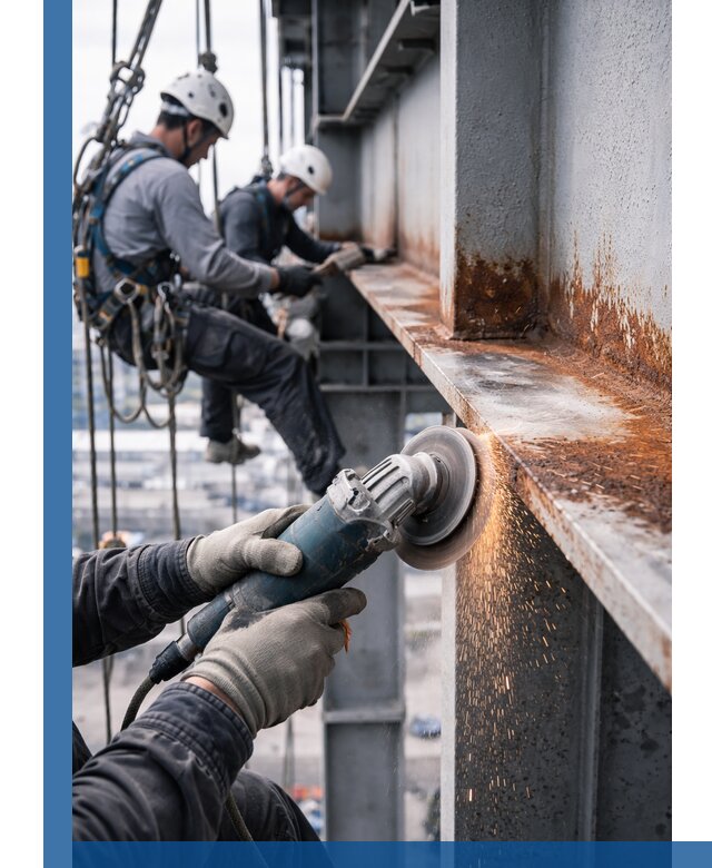 Зачистка металла от ржавчины и подготовка поверхностей в Осинниках