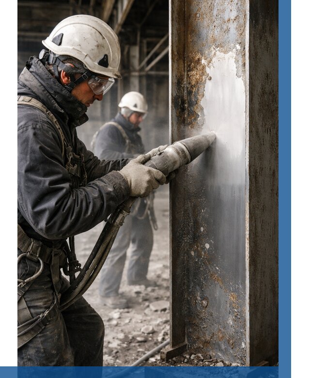 Удаление старой краски с металла в Осинниках от 461 р. | ВЫСОТНИК-Снн