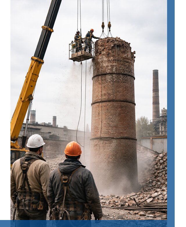 Демонтаж дымовой трубы в Осинниках от 92259 р. | ВЫСОТНИК-Снн, смета