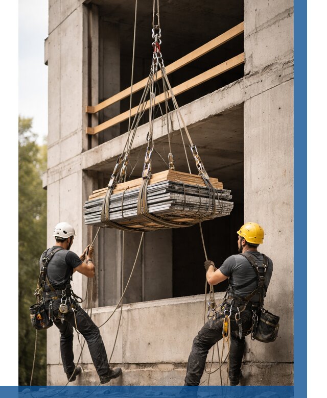 Подъем материала на этаж веревками в Осинниках от 1538 р. | ВЫСОТНИК-Снн