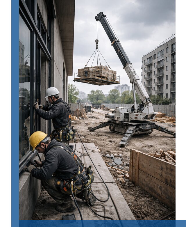 Аренда крана Пионер в Осинниках для строительных работ