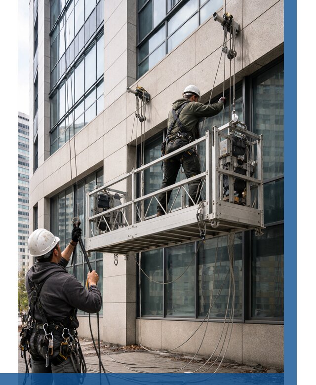 Монтаж и подъем фасадной люльки в Осинниках от 12301 р. | ВЫСОТНИК-Снн