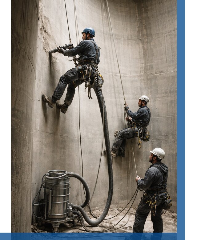 Зачистка силосов в Осинниках от 4613 р. Договор и смета ВЫСОТНИК-Снн