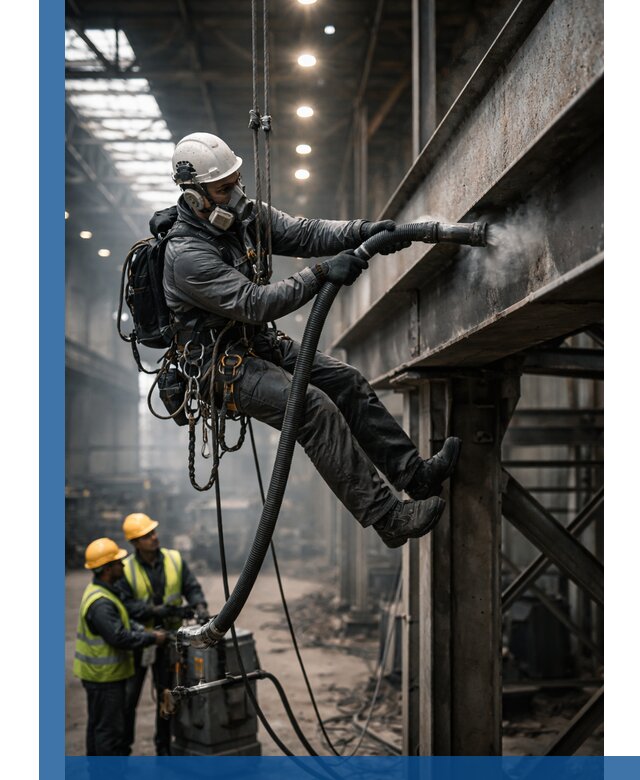 Обеспыливание конструкций в цехах промышленного производства в Осинниках