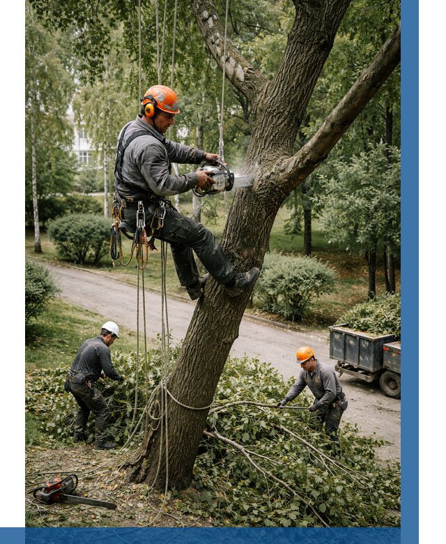 Кронирование деревьев в Осинниках от 6663 р. | ВЫСОТНИК-Снн