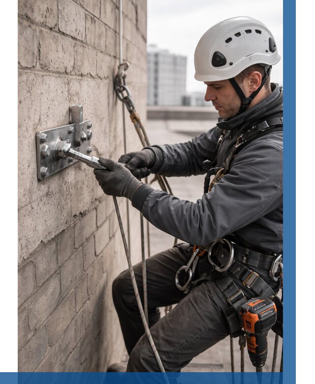 Установка анкерных точек в Осинниках от 3588 р. | ВЫСОТНИК-Снн