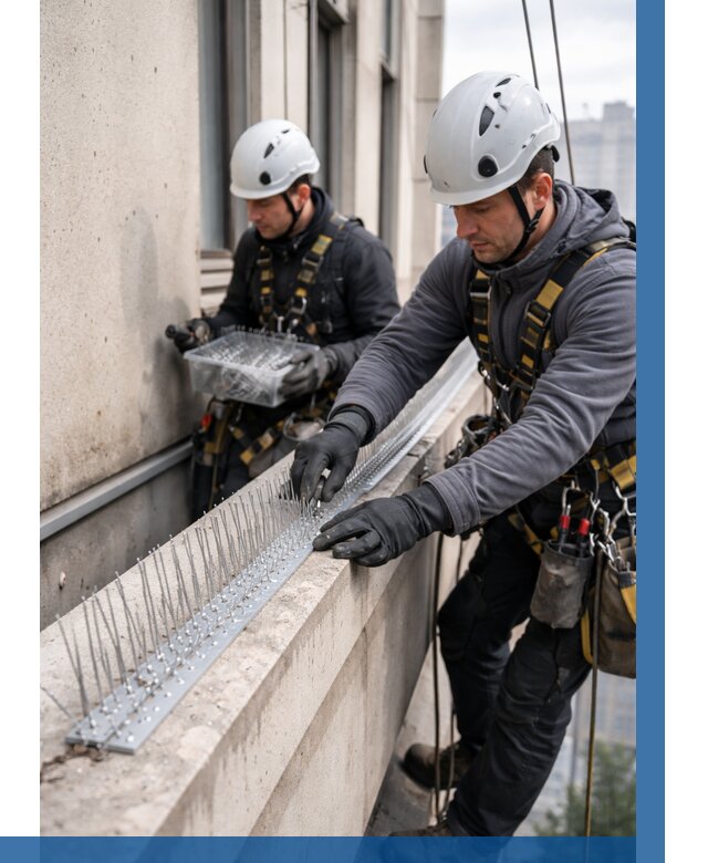 Установка шипов от птиц в Осинниках от 871 р. | ВЫСОТНИК-Снн