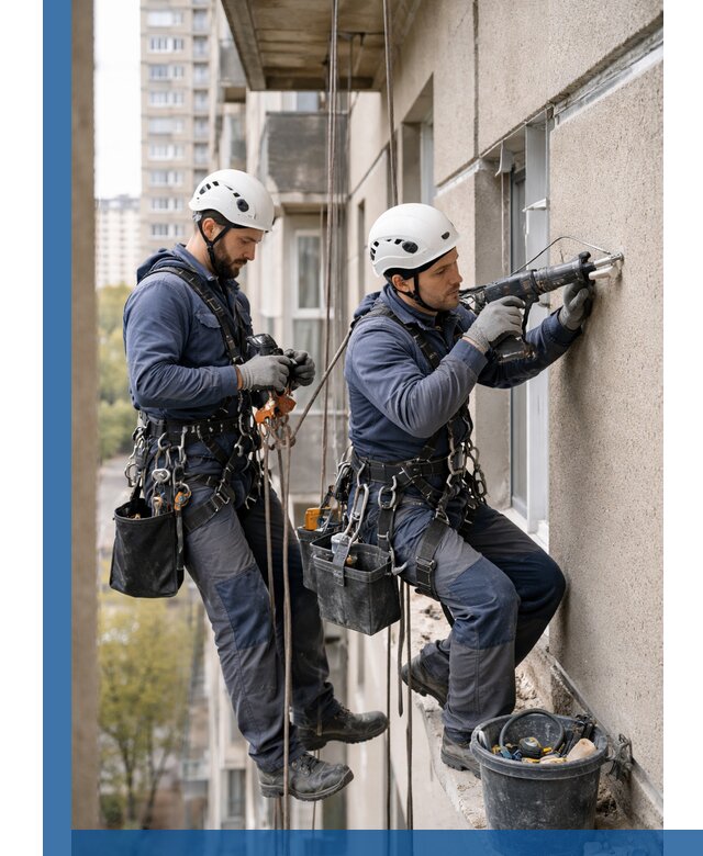 Промышленные альпинисты высотные работы и монтаж в Осинниках